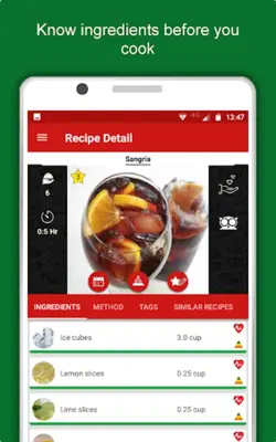 Spanish Recipes android App screenshot 2